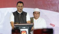 Calon Gubernur dan Wakil Gubernur NTB, Zulkieflimansyah - Suhaili FT saat debat perdana