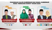 Tiga Paslon di Pilgub NTB 2024