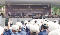 Apel Kesiapan Pilkada NTB 2024 di Lapangan Sangkareang, Kota Mataram, Selasa, 12 November 2024.