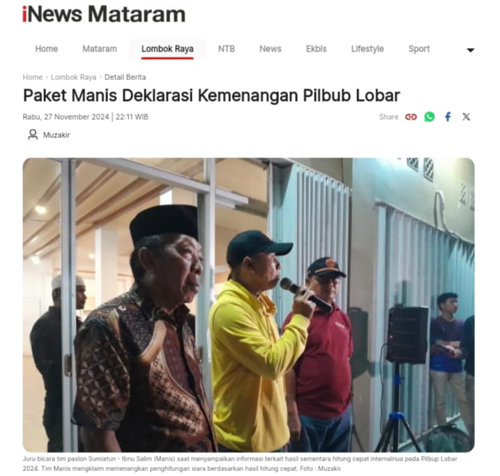 Pasangan Sumiatun-Ibnu Salim deklarasi kemenangan pasca pencoblosan
