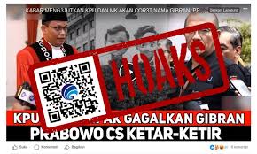 Narasi hoaks yang menyasar MK