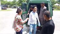 Agus saat tiba di Lapas Kuripan, Lombok Barat