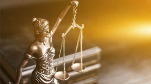 Ilustrasi lambang Dewi Themis