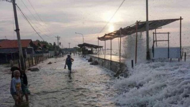 Ilustrasi banjir rob