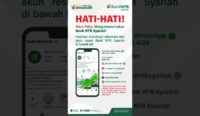 Waspada akun palsu atasnamakan Bank NTB Syariah