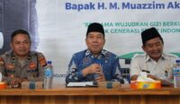 Acara sosialisasi program MBG dihadiri oleh Anggota Komisi IX DPR RI Muazzim Akbar, Sekretaris Deputi Promosi dan Kerjasama BGN Lalu Muhammad Iwan Mahardan