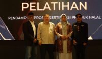 Sosialisasi dan Pelatihan Pendamping Proses Produk Halal yang digelar oleh Garuda Emas di Lombok Astoria Hotel, Mataram, Sabtu (14/6/2025).