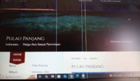 Sebuah situs menjual Pulau Panjang di NTB