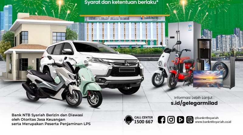Promo Gelegar Milad Bank NTB Syariah 2025.