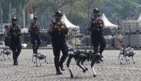 Ilustrasi robot anjing milik Polri (sumber: istimewa)