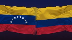 Bendera Venezuela dan Kolombia